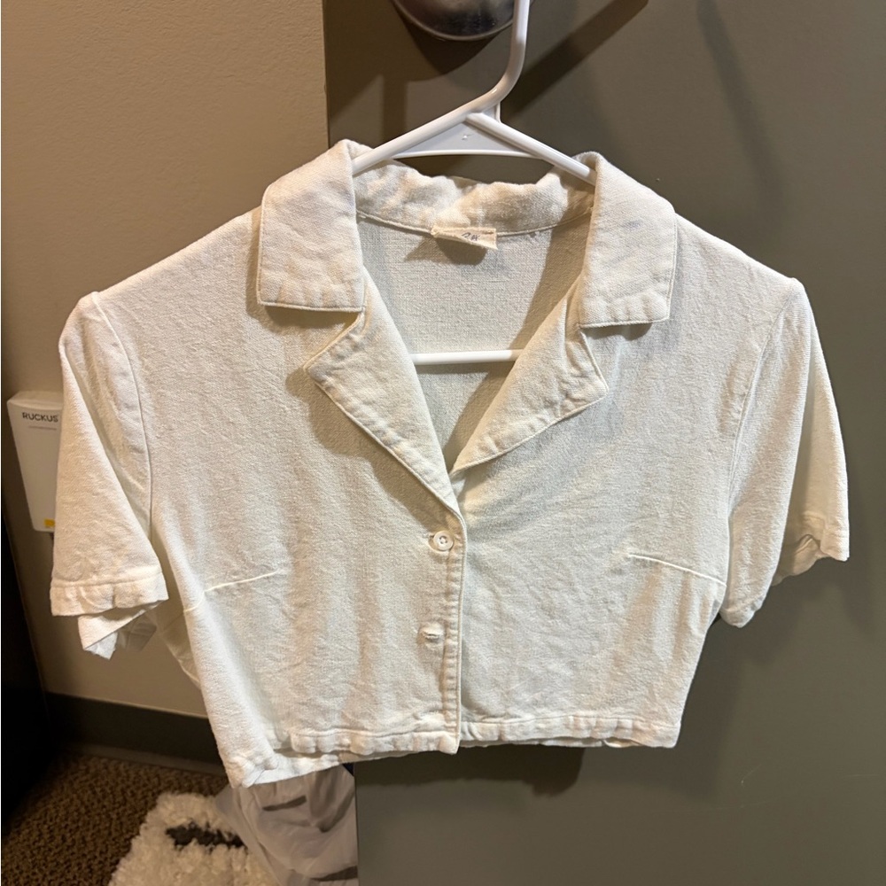 Brandy Melville John galt vivian top linen